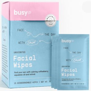 Unscented Calm Face Wipes 15 Pack