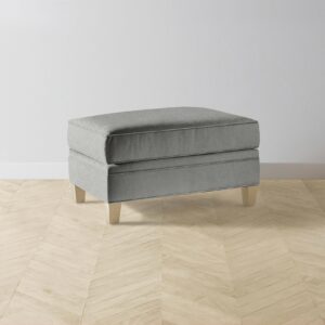 The Carmine Ottoman - Merino Granite