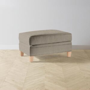 The Carmine Ottoman - Merino Wheat