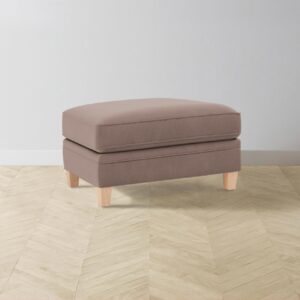 The Carmine Ottoman - Mohair Peony