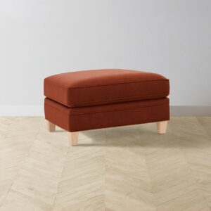 The Carmine Ottoman - Mohair Spice