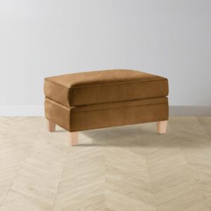 The Carmine Ottoman - Nubuck Leather Saddle