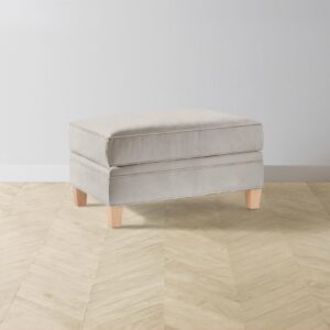 The Carmine Ottoman - Nubuck Leather Sail