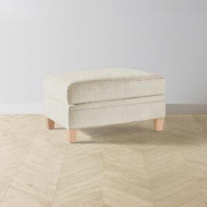 The Carmine Ottoman - Performance Mélange Weave Shell