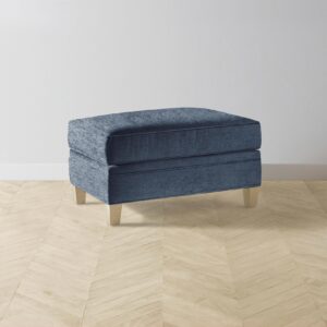 The Carmine Ottoman - Performance Tweed Denim