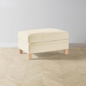 The Carmine Ottoman - Performance Woven Chenille Desert