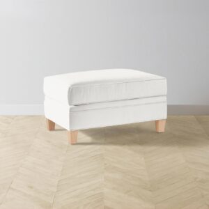 The Carmine Ottoman - Performance Woven Chenille Lace