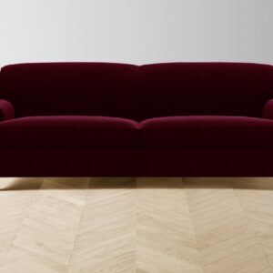 The Carmine Sofa - Mohair Crimson