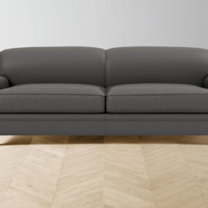 The Carmine Sofa - Pebbled Leather Ash