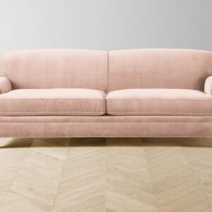 carmine-sofa_performance-velvet-dusty-rose_driftwood2.0.jpg The Carmine Sofa - Performance Velvet Dusty Rose