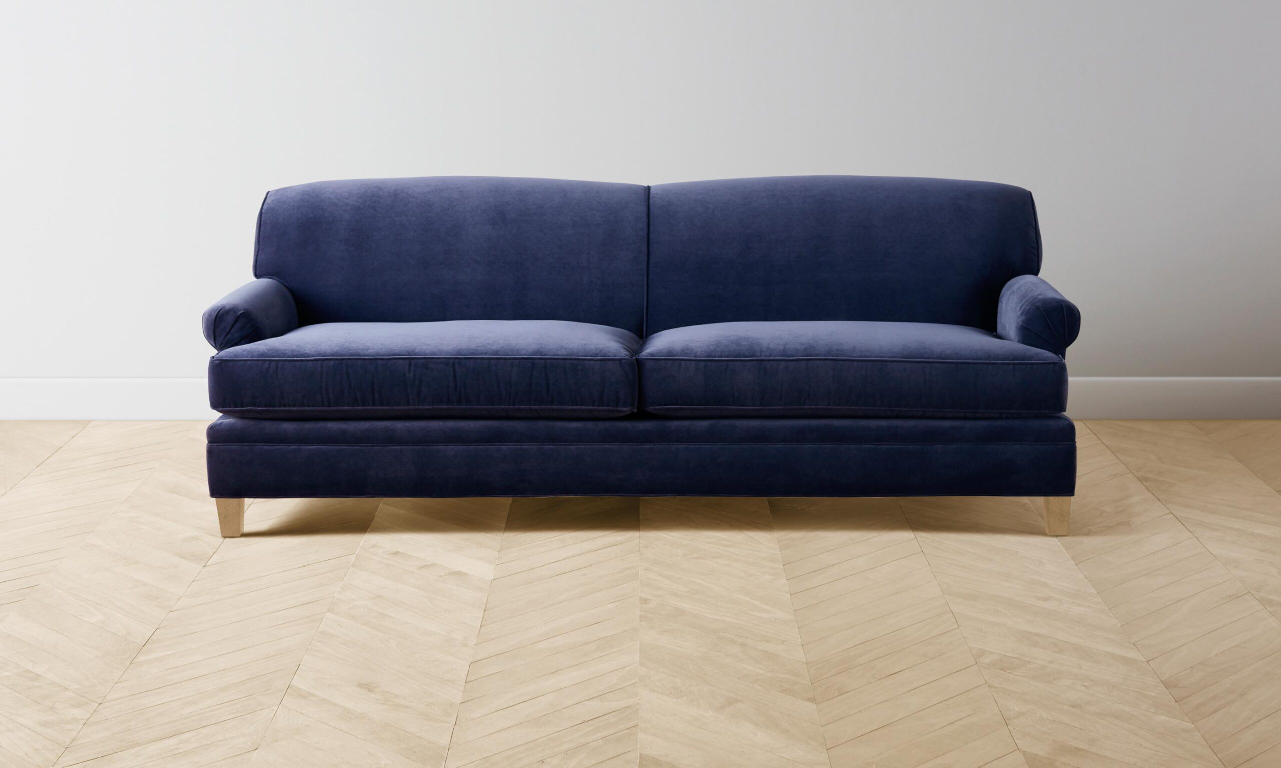 The Carmine Sofa - Performance Velvet Midnight