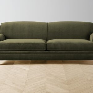 carmine-sofa_performance-velvet-olive_driftwood2.0.jpg The Carmine Sofa - Performance Velvet Olive