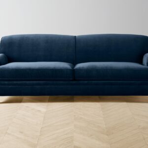 carmine-sofa_performance-velvet-sapphire_driftwood2.0.jpg The Carmine Sofa - Performance Velvet Sapphire