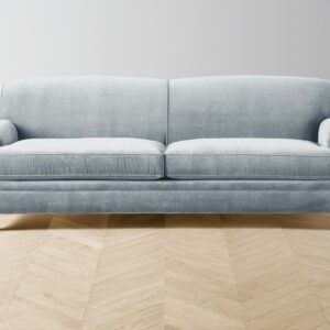 carmine-sofa_performance-velvet-sky_driftwood2.0.jpg The Carmine Sofa - Performance Velvet Sky