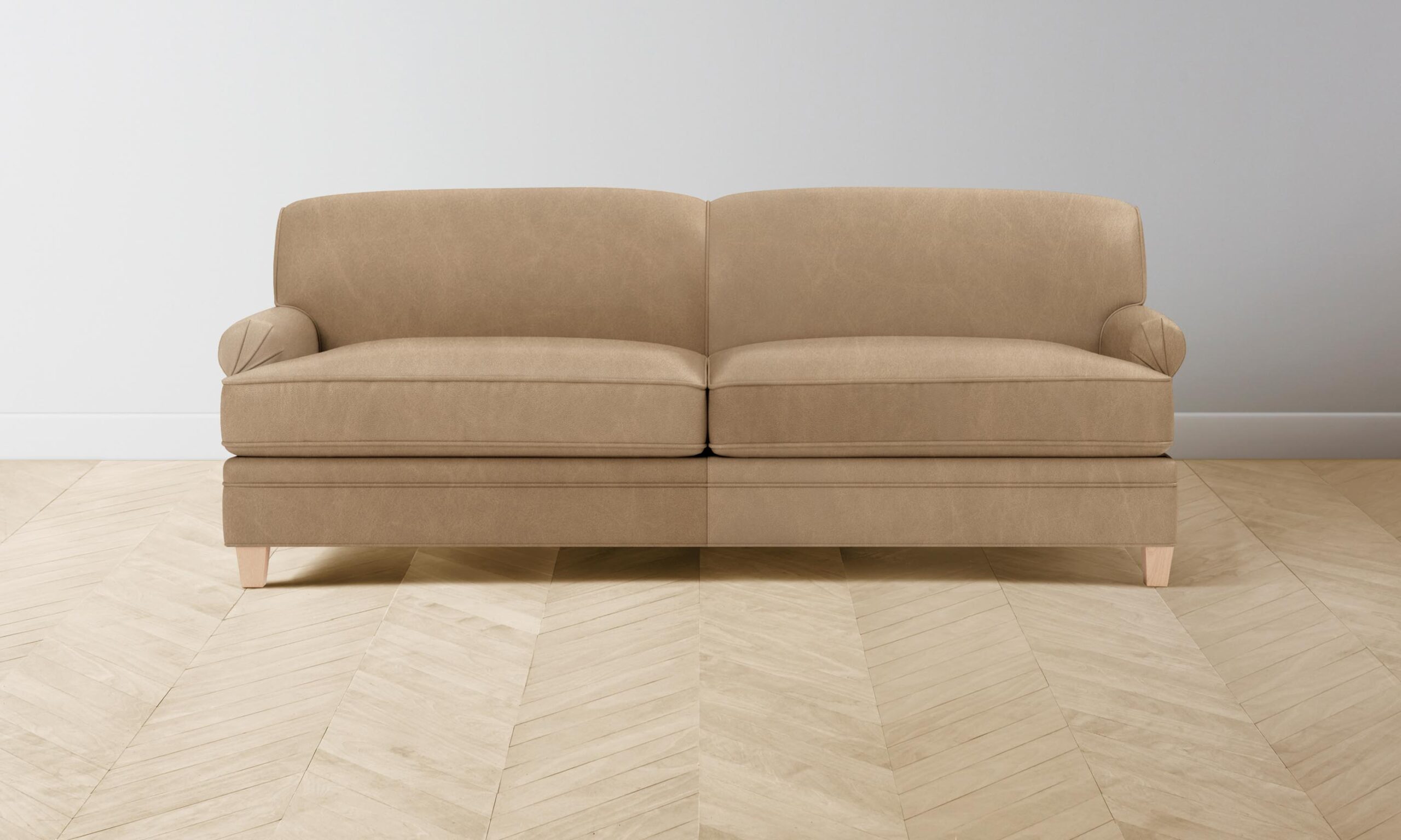 The Carmine Sofa - Tuscan Leather Camel