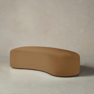 The Chelsea Daybed - Pebbled Leather Latte