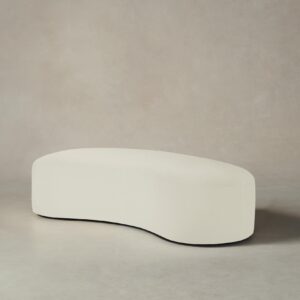 The Chelsea Daybed - Pebbled Leather Swan