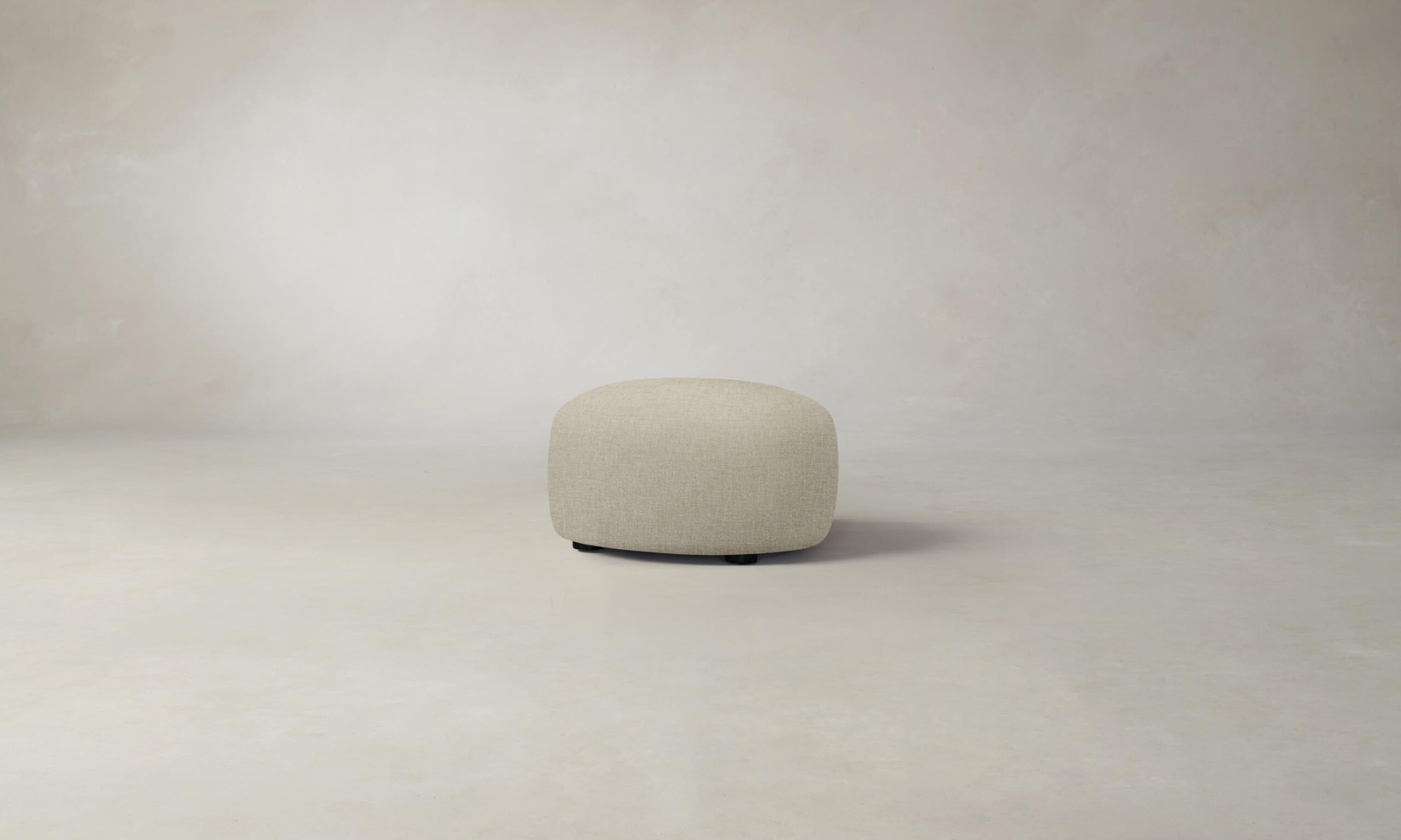 The Chelsea Ottoman - Heritage Belgian Linen Alder