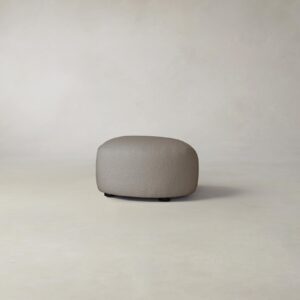 The Chelsea Ottoman - Italian Bouclé Fossil