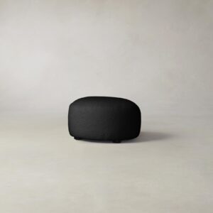 The Chelsea Ottoman - Italian Bouclé Storm