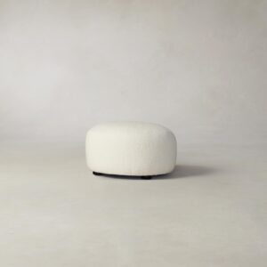 The Chelsea Ottoman - Italian Bouclé White