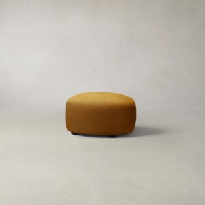The Chelsea Ottoman - Mohair Amber