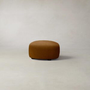 The Chelsea Ottoman - Mohair Brown Sugar