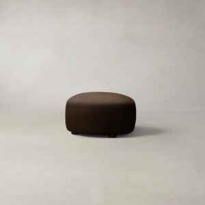 The Chelsea Ottoman - Mohair Chocolate