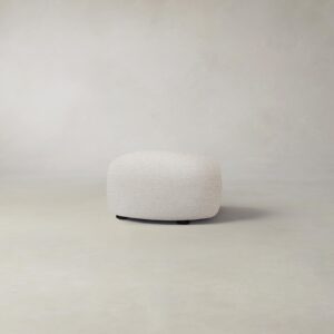 chelsea-ottoman_performance-boucl-polar_charcoal_round2.0.jpg The Chelsea Ottoman - Performance Bouclé Polar