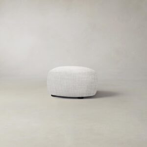 chelsea-ottoman_performance-textured-tweed-snow_charcoal_round2.0.jpg The Chelsea Ottoman - Performance Textured Tweed Snow