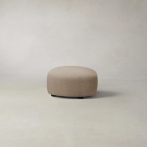 chelsea-ottoman_performance-velvet-taupe_charcoal_round2.0.jpg The Chelsea Ottoman - Performance Velvet Taupe