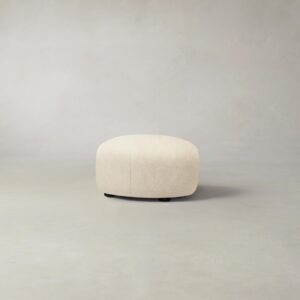 chelsea-ottoman_tuscan-leather-bisque_charcoal_round2.0.jpg The Chelsea Ottoman - Tuscan Leather Bisque