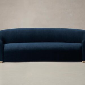 chelsea-sofa_performance-velvet-sapphire_driftwood2.0.jpg The Chelsea Sofa - Performance Velvet Sapphire