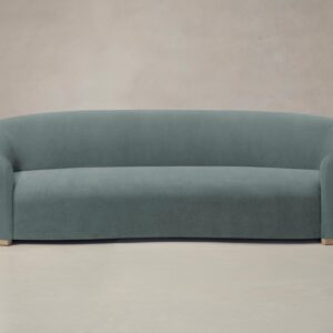chelsea-sofa_performance-velvet-seafoam_driftwood2.0.jpg The Chelsea Sofa - Performance Velvet Seafoam