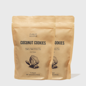 Organic Coconut Cookies (Dark Cacao) - 2 Pack