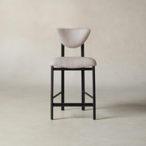 cooper-counter-stool_italian-boucl-fossil_one-finish2.0.jpg The Cooper Counter Stool - Italian Bouclé Fossil