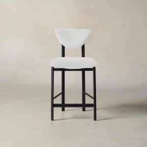 cooper-counter-stool_performance-textured-linen-bone_one-finish2.0.jpg The Cooper Counter Stool - Performance Linen Weave Pure White