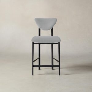 cooper-counter-stool_performance-textured-linen-mineral_one-finish2.0.jpg The Cooper Counter Stool - Performance Linen Weave Cloud