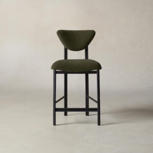 cooper-counter-stool_performance-velvet-olive_one-finish2.0.jpg The Cooper Counter Stool - Performance Velvet Olive