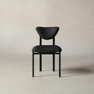 The Cooper Dining Chair - Italian Bouclé Storm