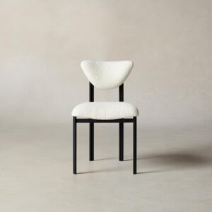 The Cooper Dining Chair - Italian Bouclé White