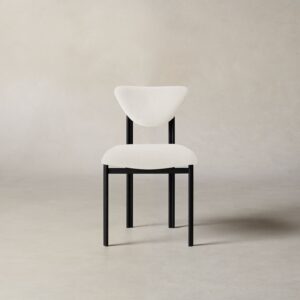 The Cooper Dining Chair - Italian Brushed Wool Vanilla