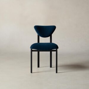 The Cooper Dining Chair - Mohair Admiral