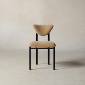 The Cooper Dining Chair - Mohair Almond
