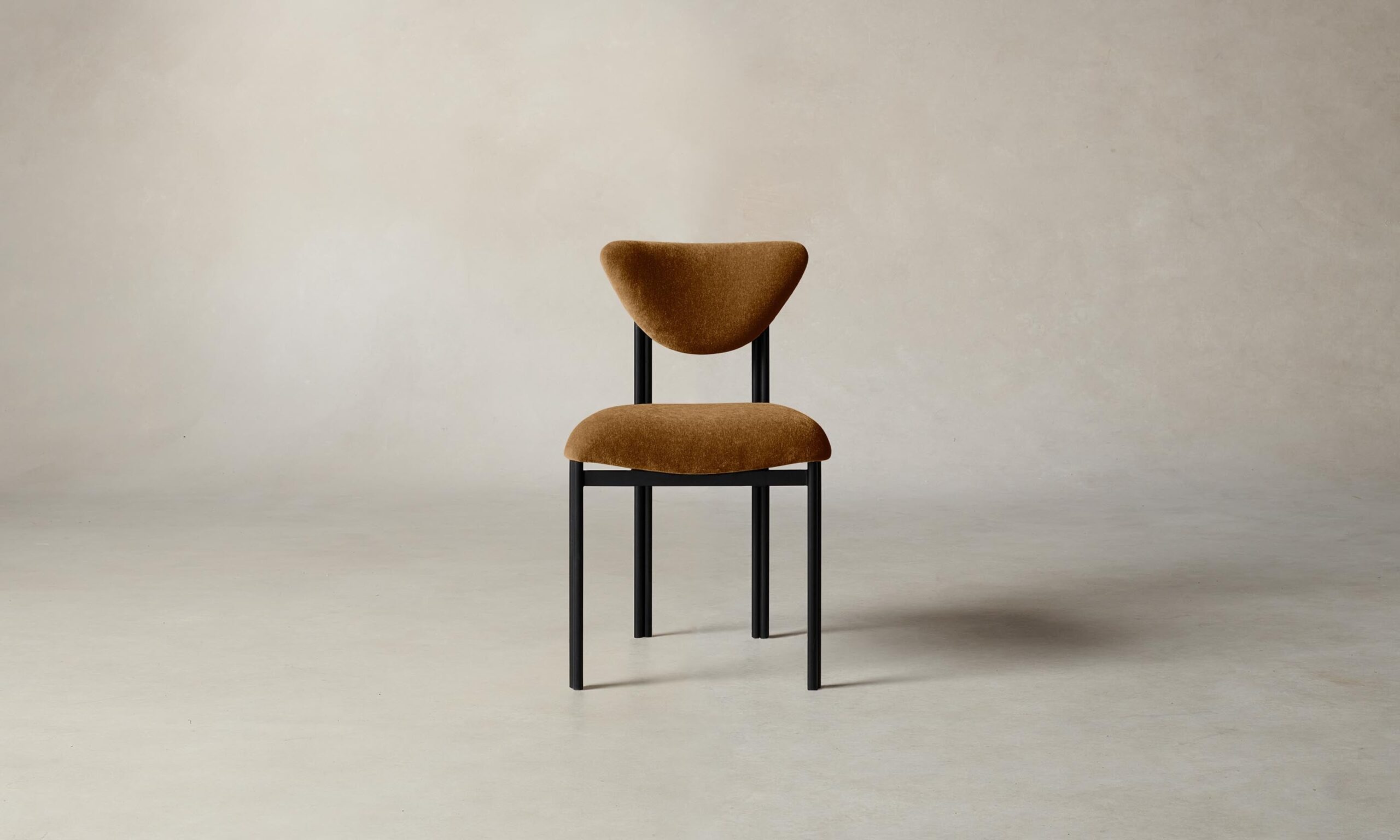 The Cooper Dining Chair - Mohair Brown Sugar