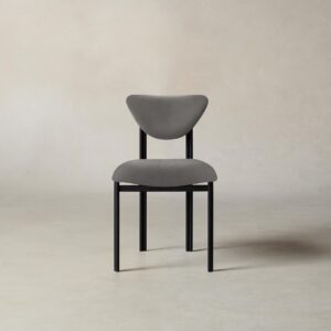 The Cooper Dining Chair - Nubuck Leather Asphalt
