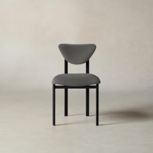 The Cooper Dining Chair - Pebbled Leather Ash