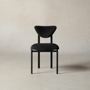 The Cooper Dining Chair - Pebbled Leather Ink