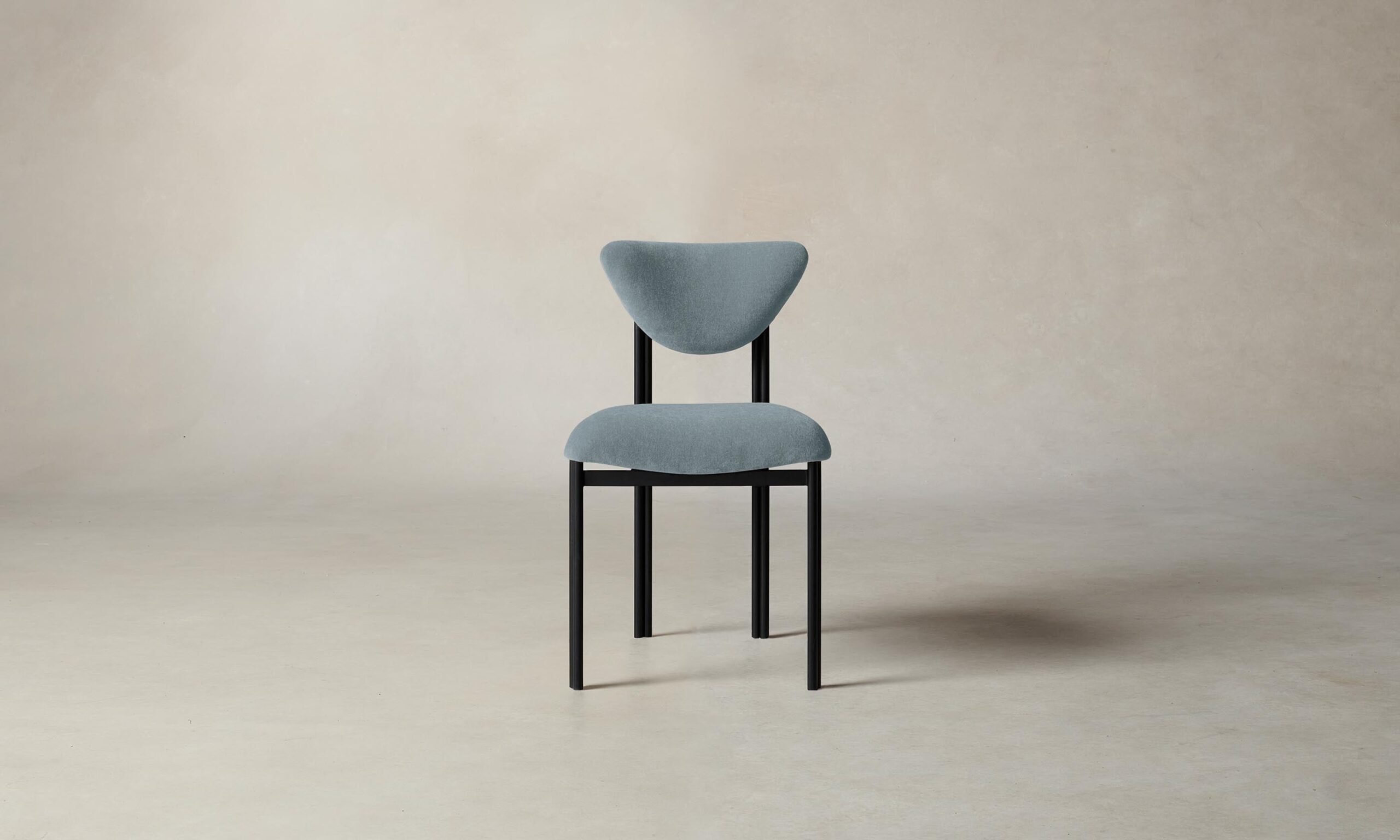 The Cooper Dining Chair - Performance Velvet Sky