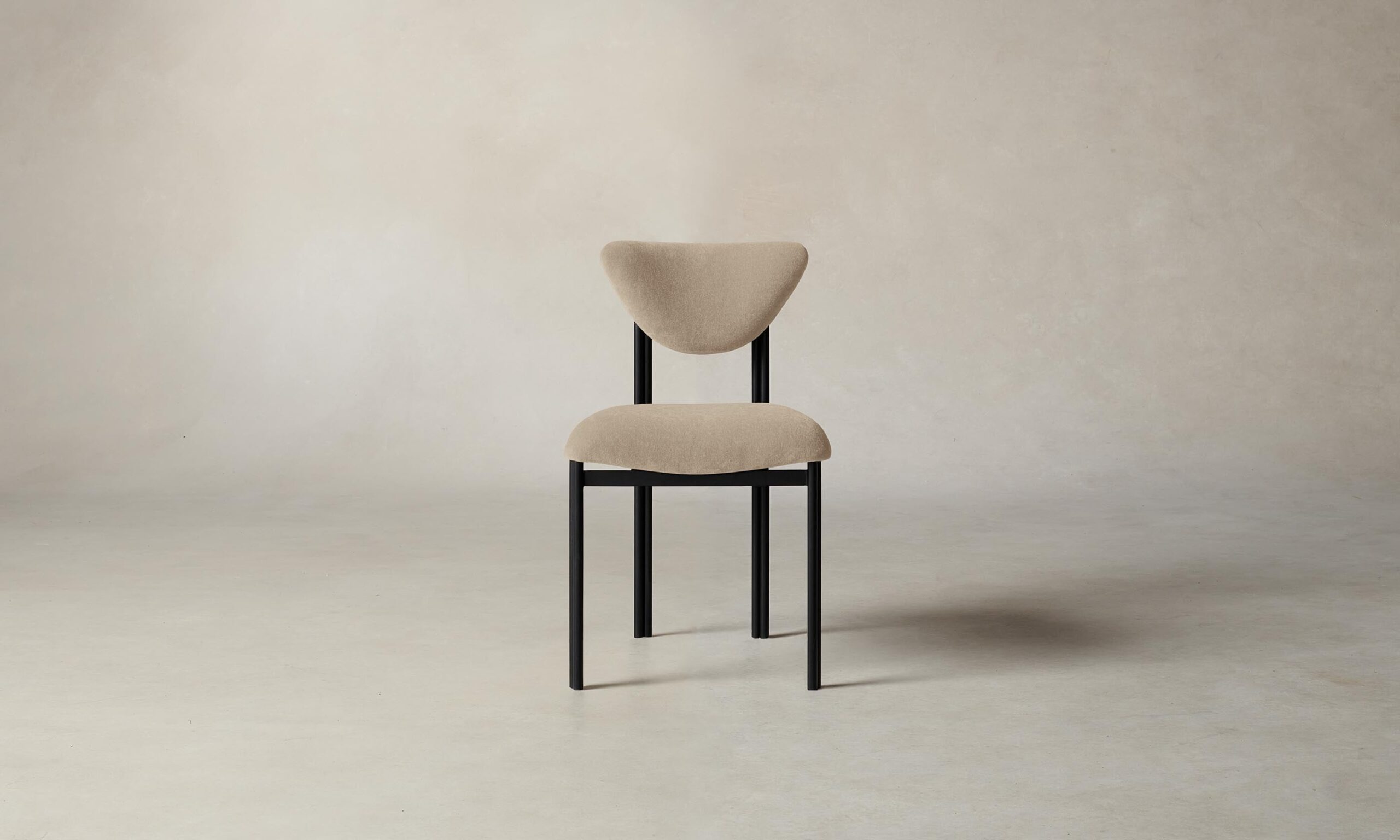 The Cooper Dining Chair - Performance Velvet Taupe